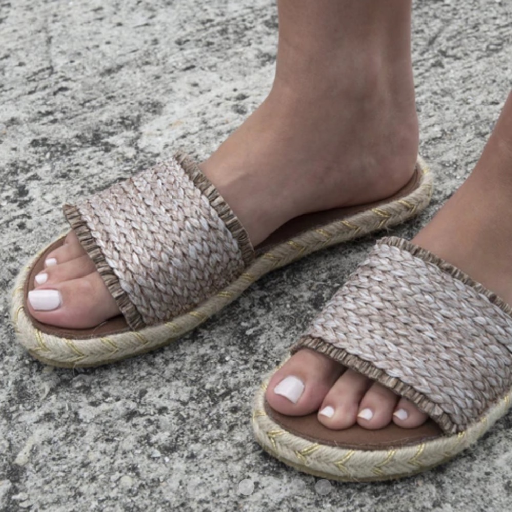 Nalho Meeka Yoga Mat Insole Slide Sandals NWOB